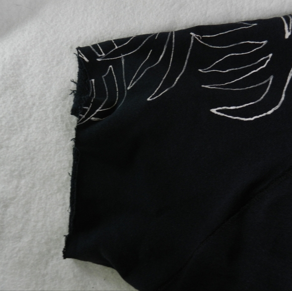 VINTAGE Hand Painted Crewneck Sweater Women's Large Oversized Tiger - Picture 6 of 10